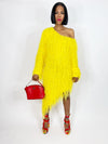Yellow Shag Dress